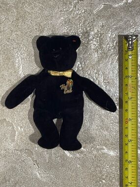 Ty 1999 Black Plush Beanie Baby Tag Detail “The End” with Red Logo